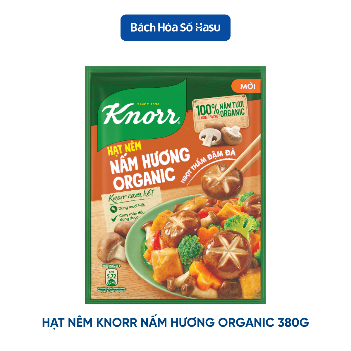 Hạt nêm Knorr Nấm Hương Organic 380g